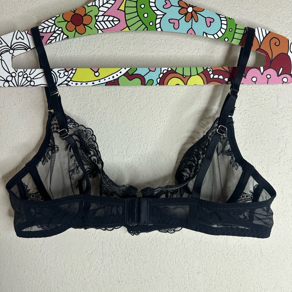 Bluebella Marseille black sheer Bra underwire size 34C - Picture 2 of 6
